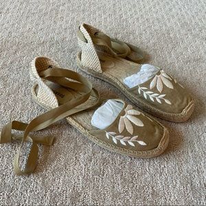 Soludos Embroidered Classic Espadrille Sandals 9.5